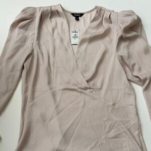 Express Women's Soft Pink Wrap Blouse